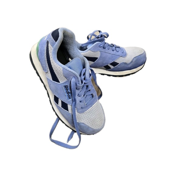 Reebok Harman Work Sneakers Composite Toe RB091 SD10 SR Blue Suede Sz 6.5 – READ - Picture 1 of 9